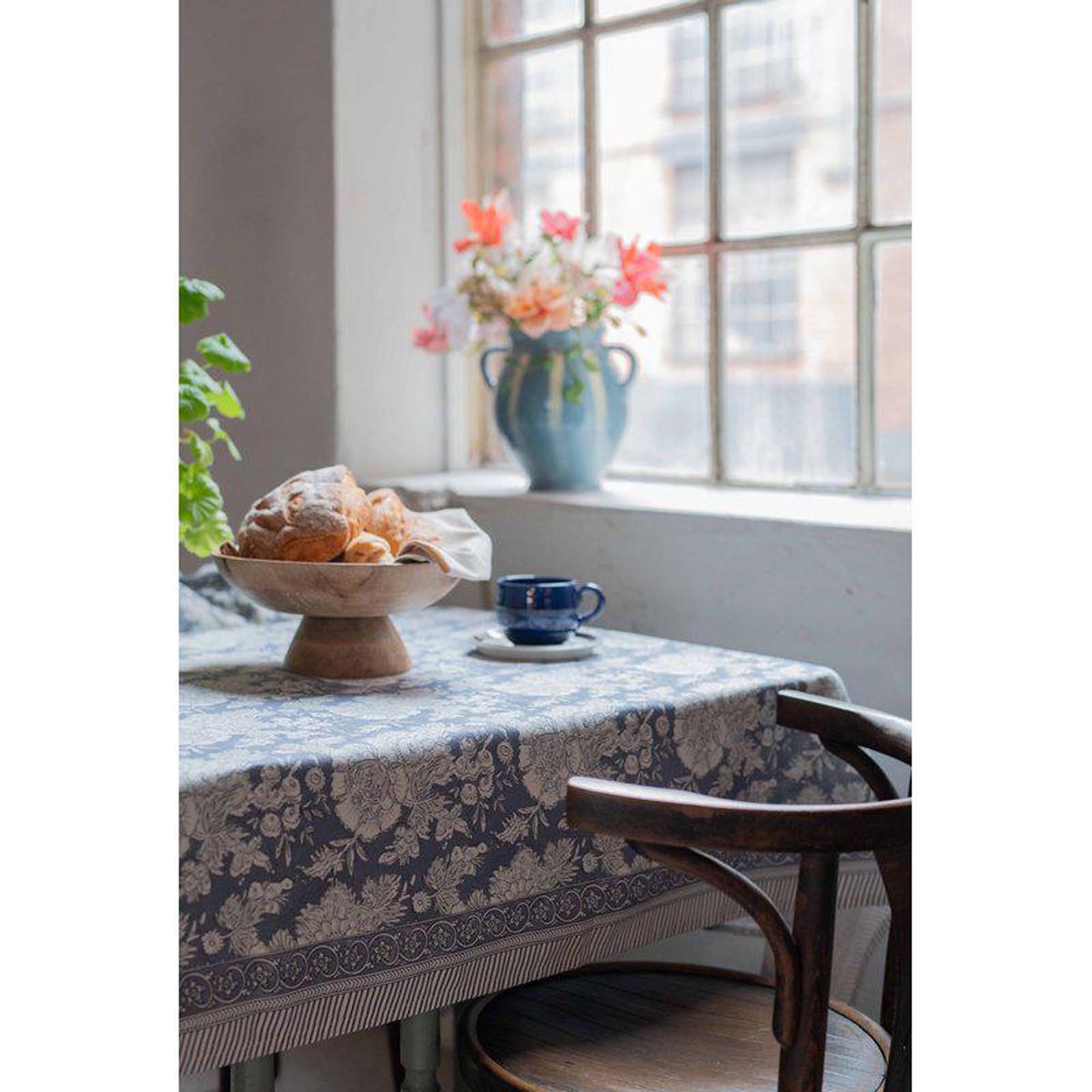 Bordduk Blå 140x250cm 100% Vokset Bomull