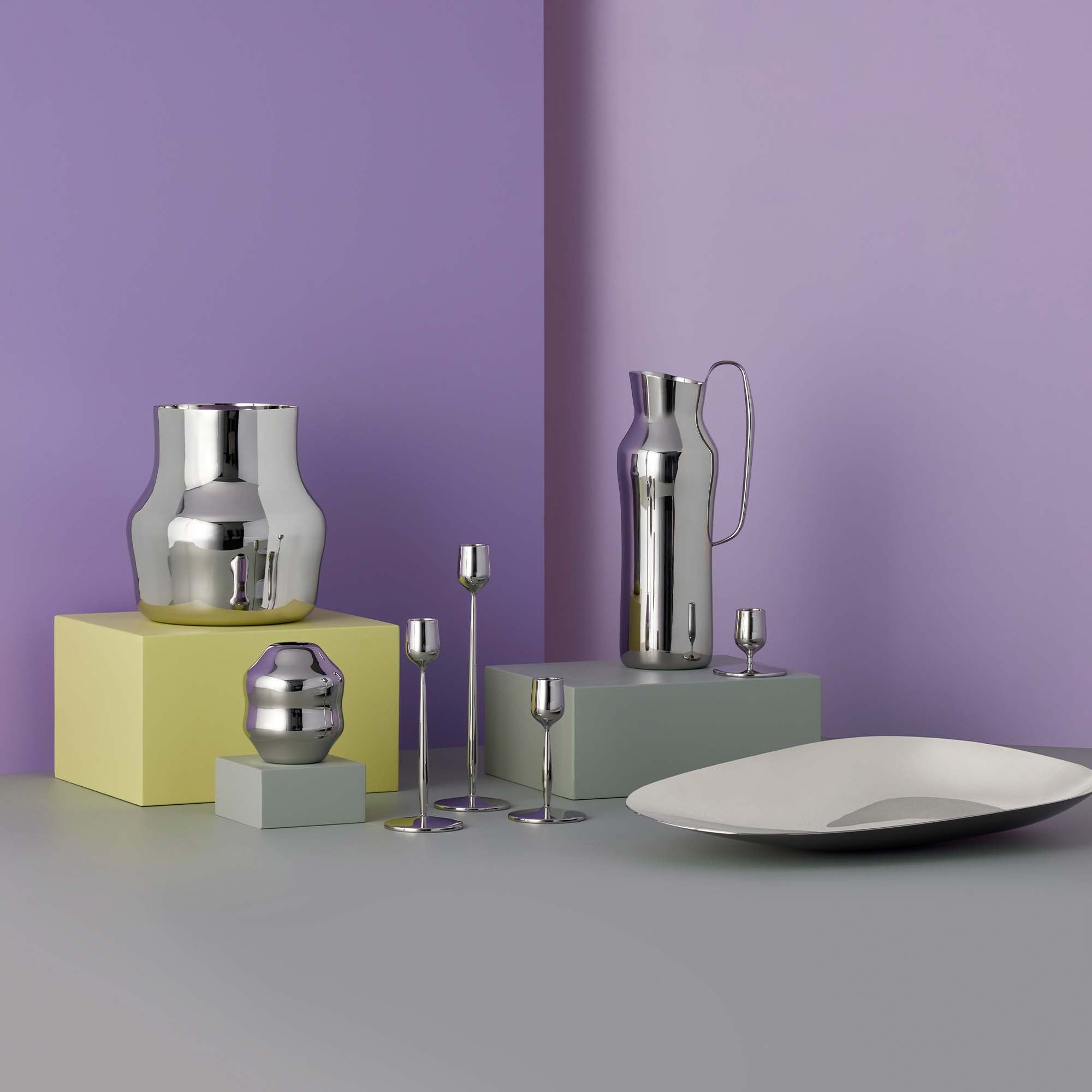 Lysestake Dorotea Blan Stål