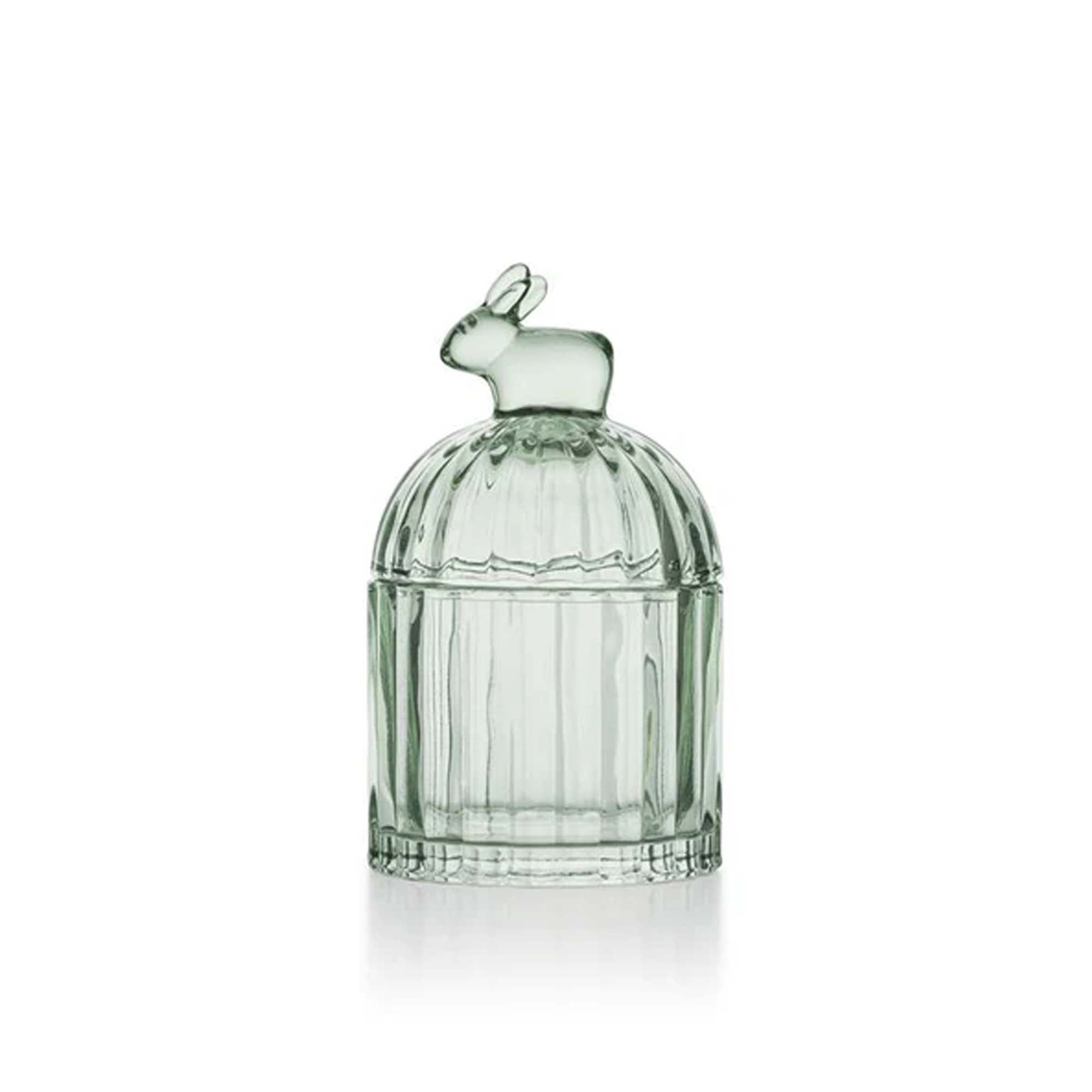 Hadeland Glassverk Hare Glasskål m/Lokk Grønn 14cm