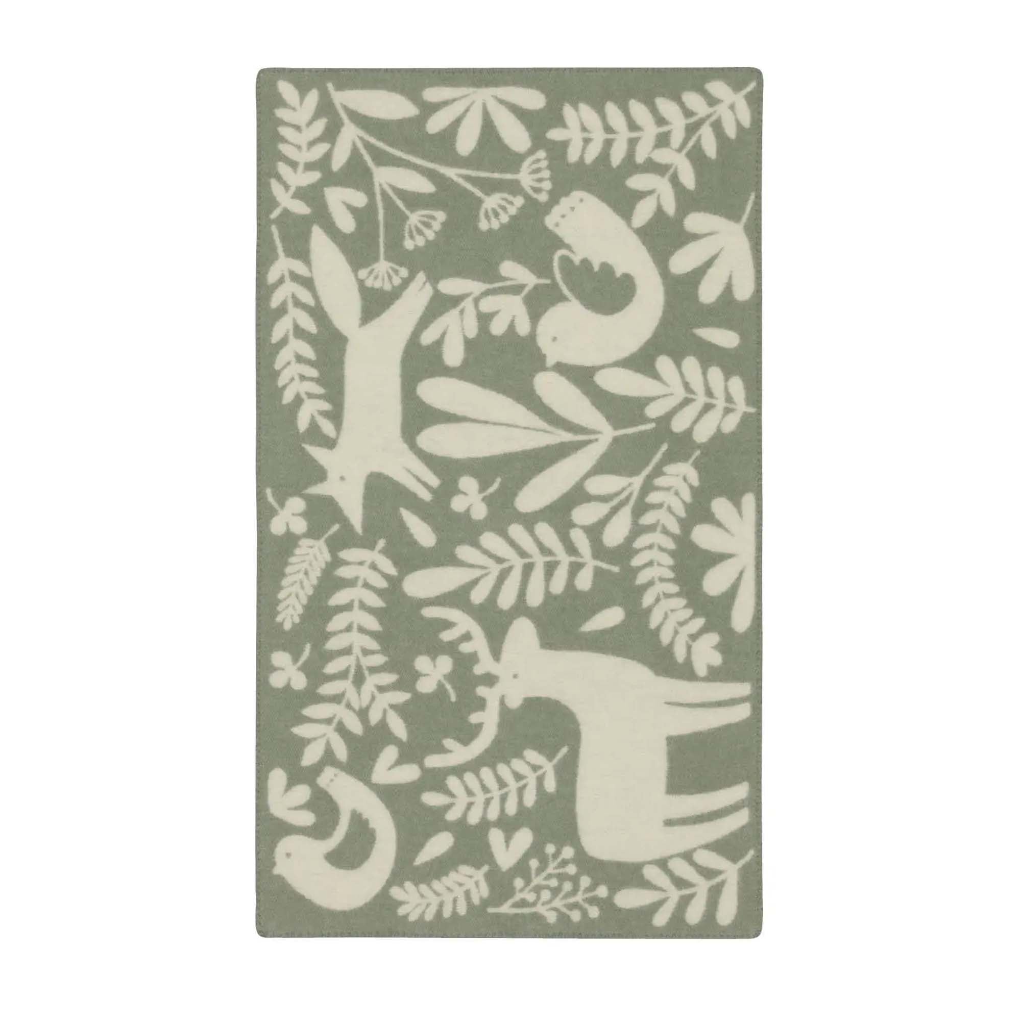 Høie Skattekammer Ullpledd Dempet Grønn Barn