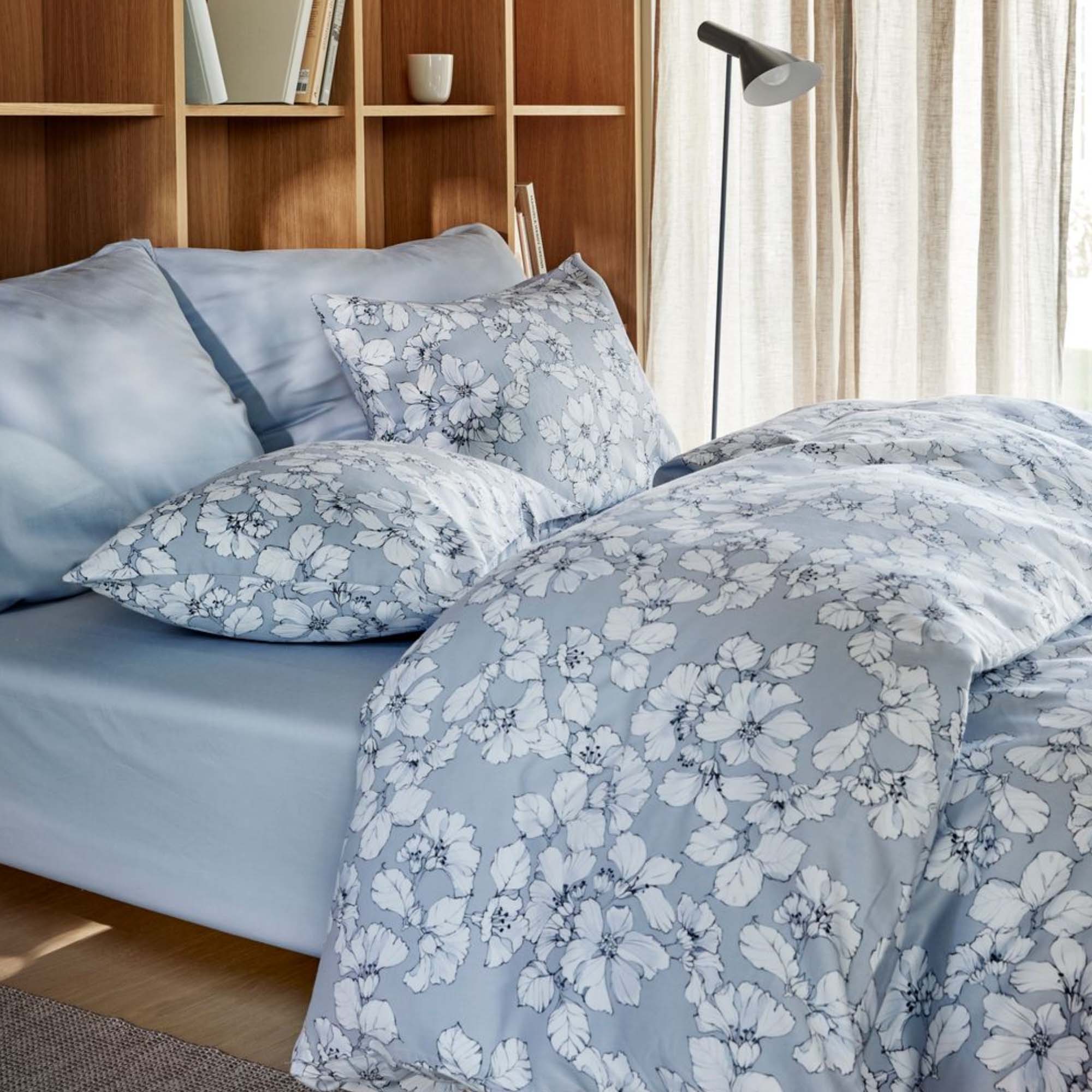 Høie Satengsengesett Amelia Dus Blå