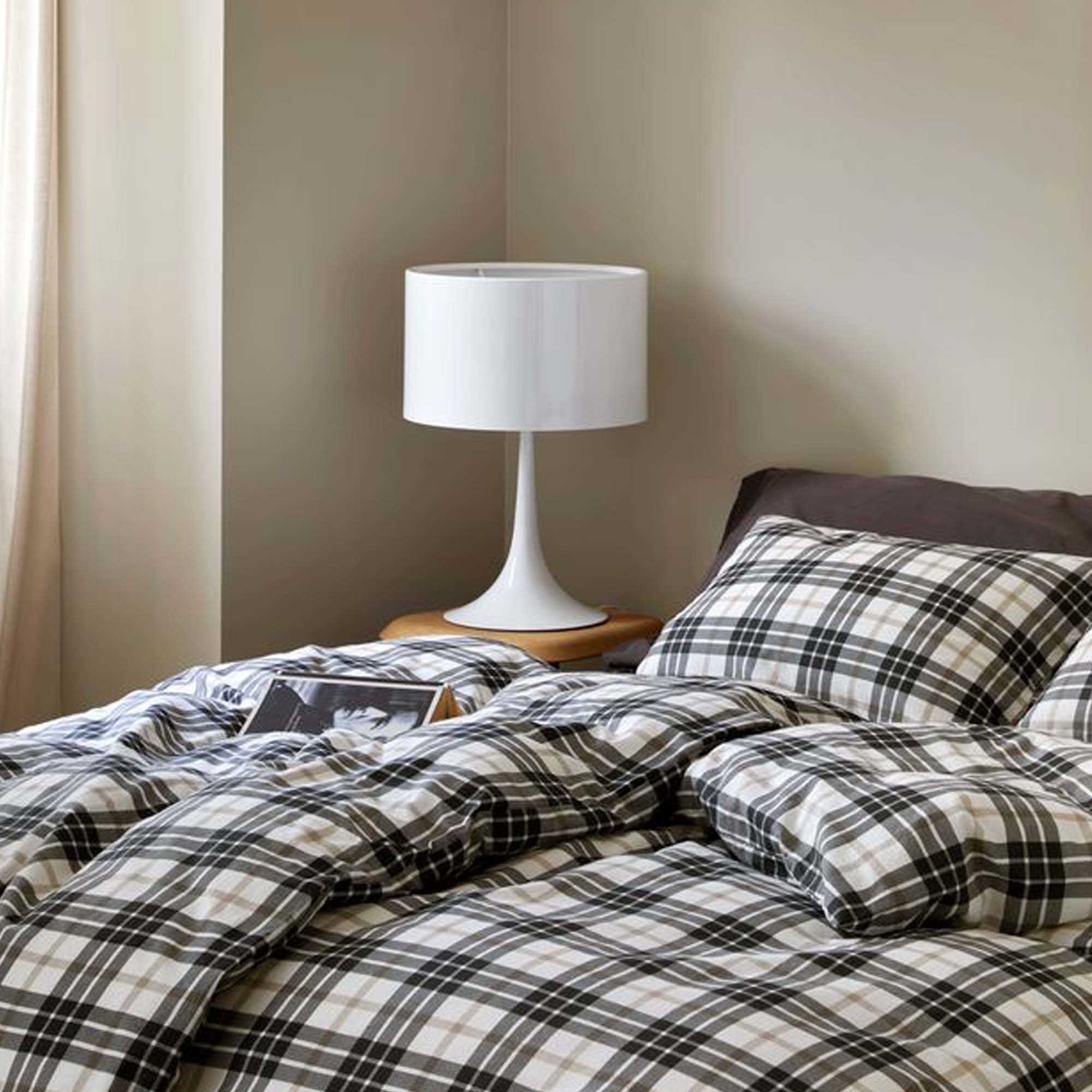 Høie Sengesett Lukas Dempet Sort Flanell