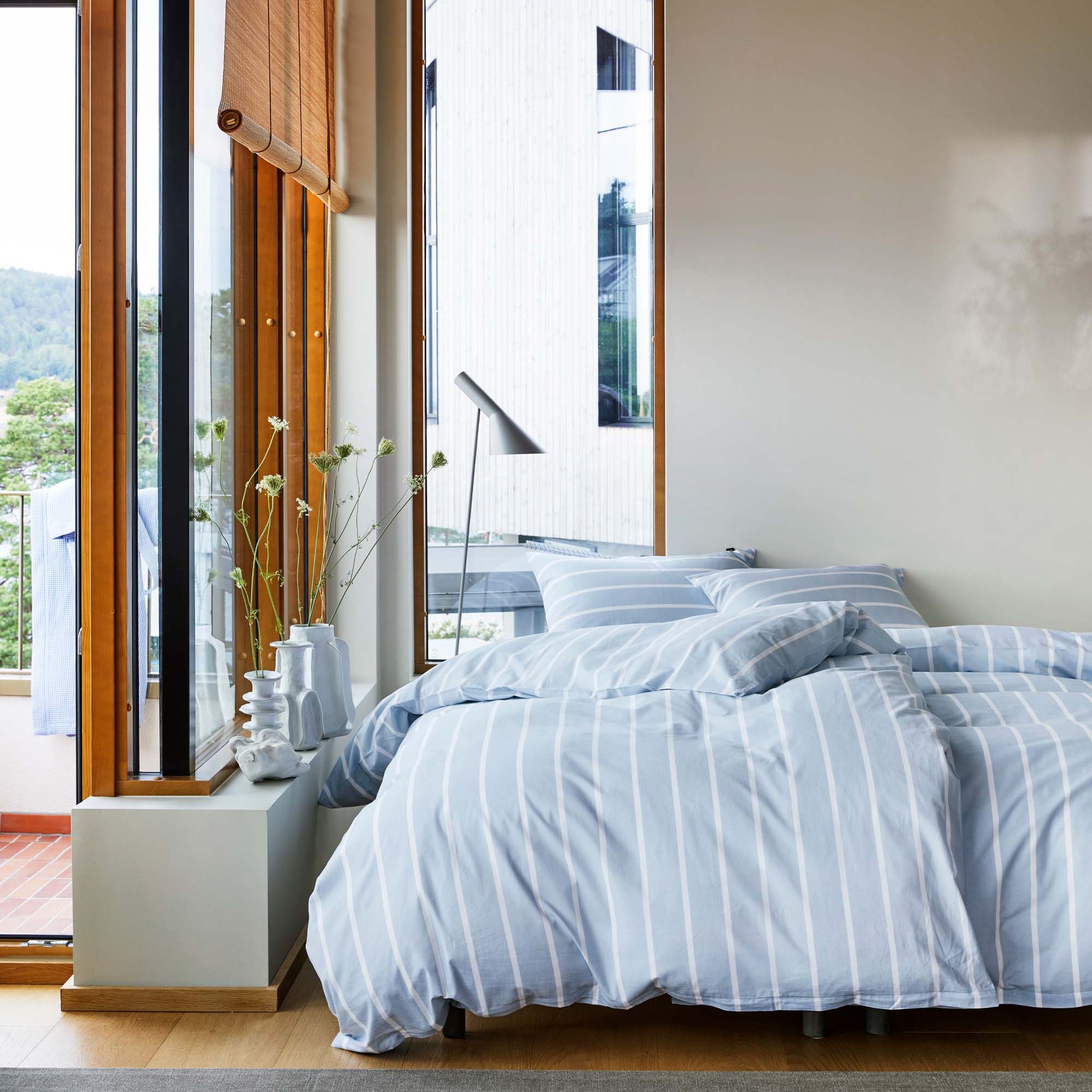 Høie Sengesett Sander Denimblå Ekstra Fin Bomull