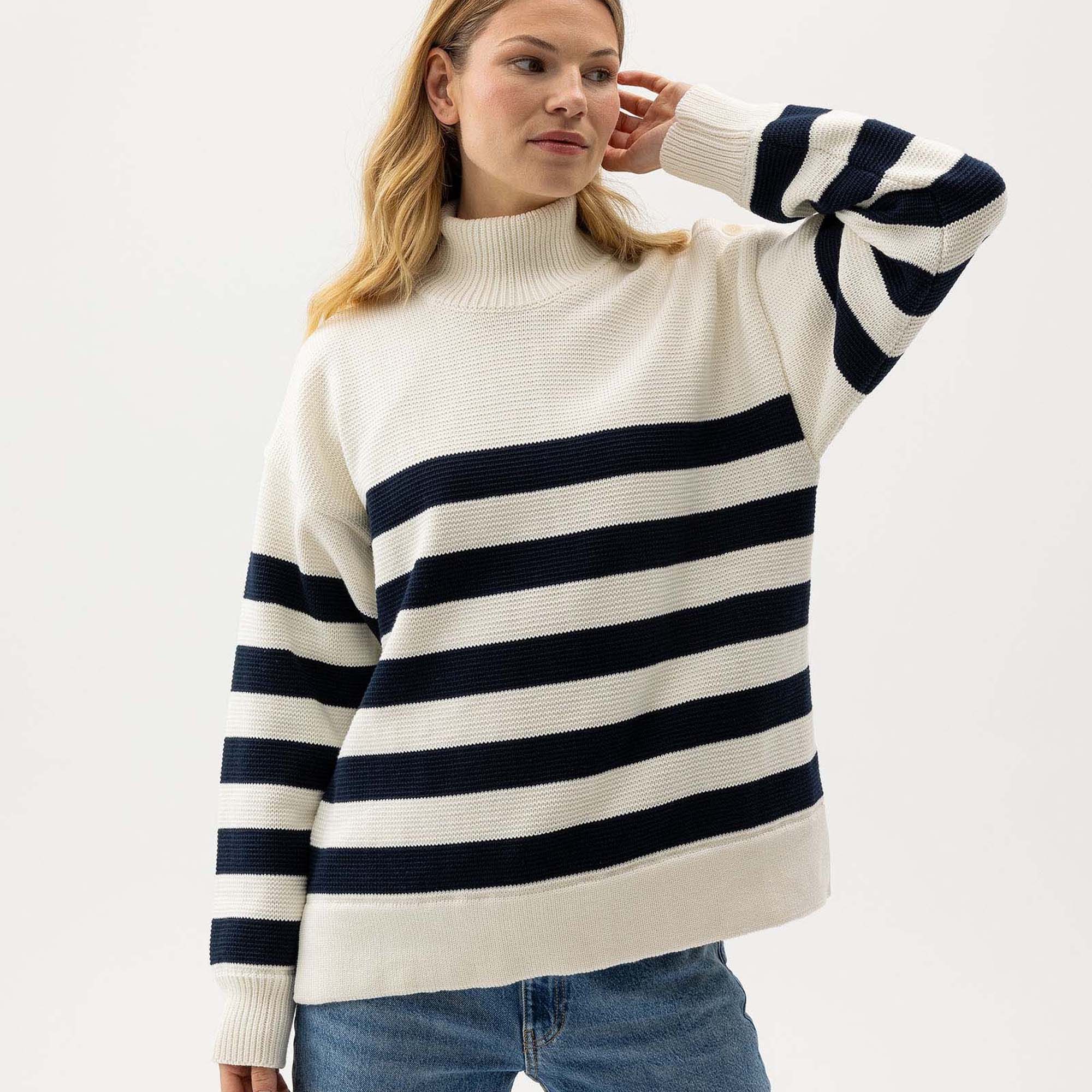 Holebrook Vindstopper Paulina Offwhite/Navy