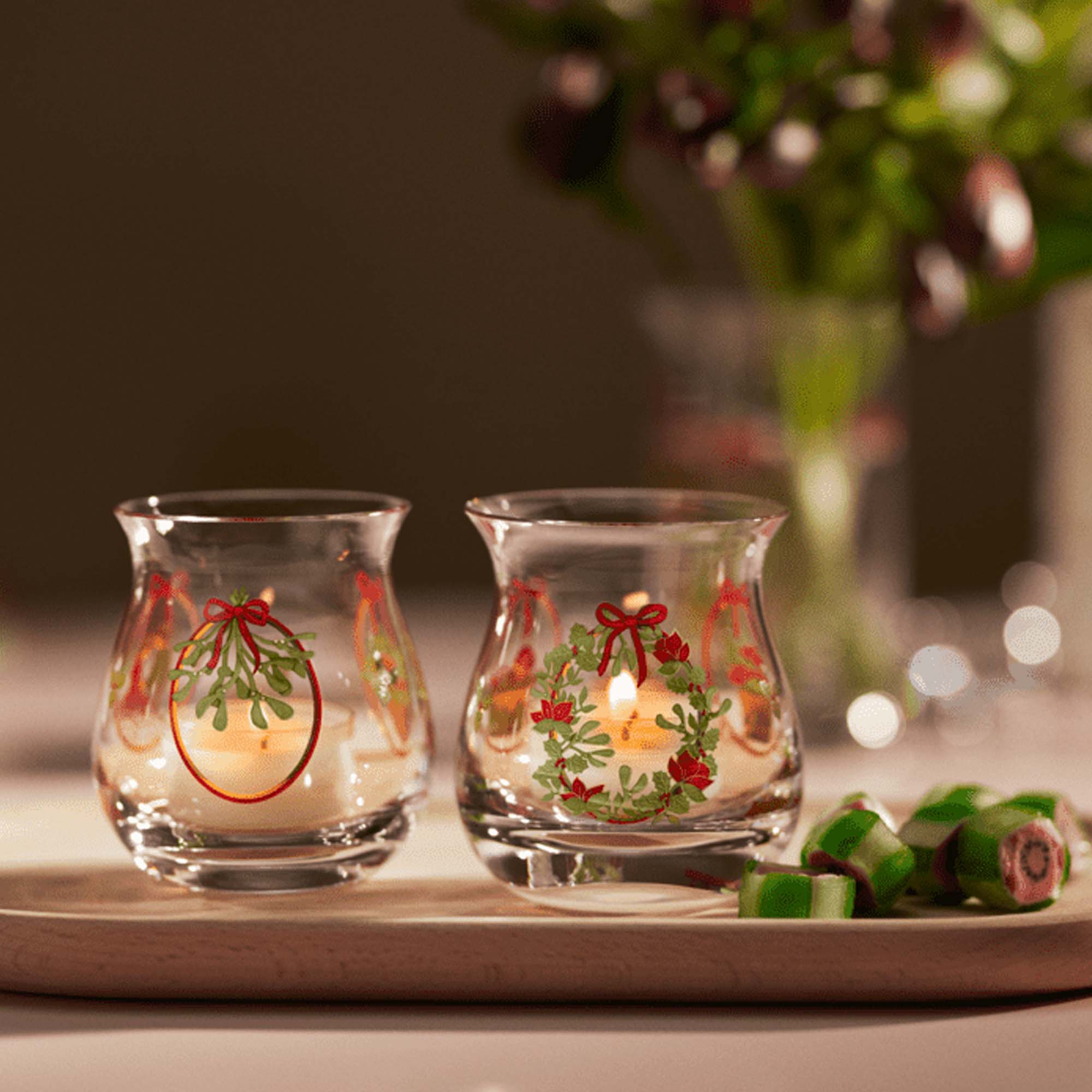 Holmegaard Telysglass Jul 2025 2stk.