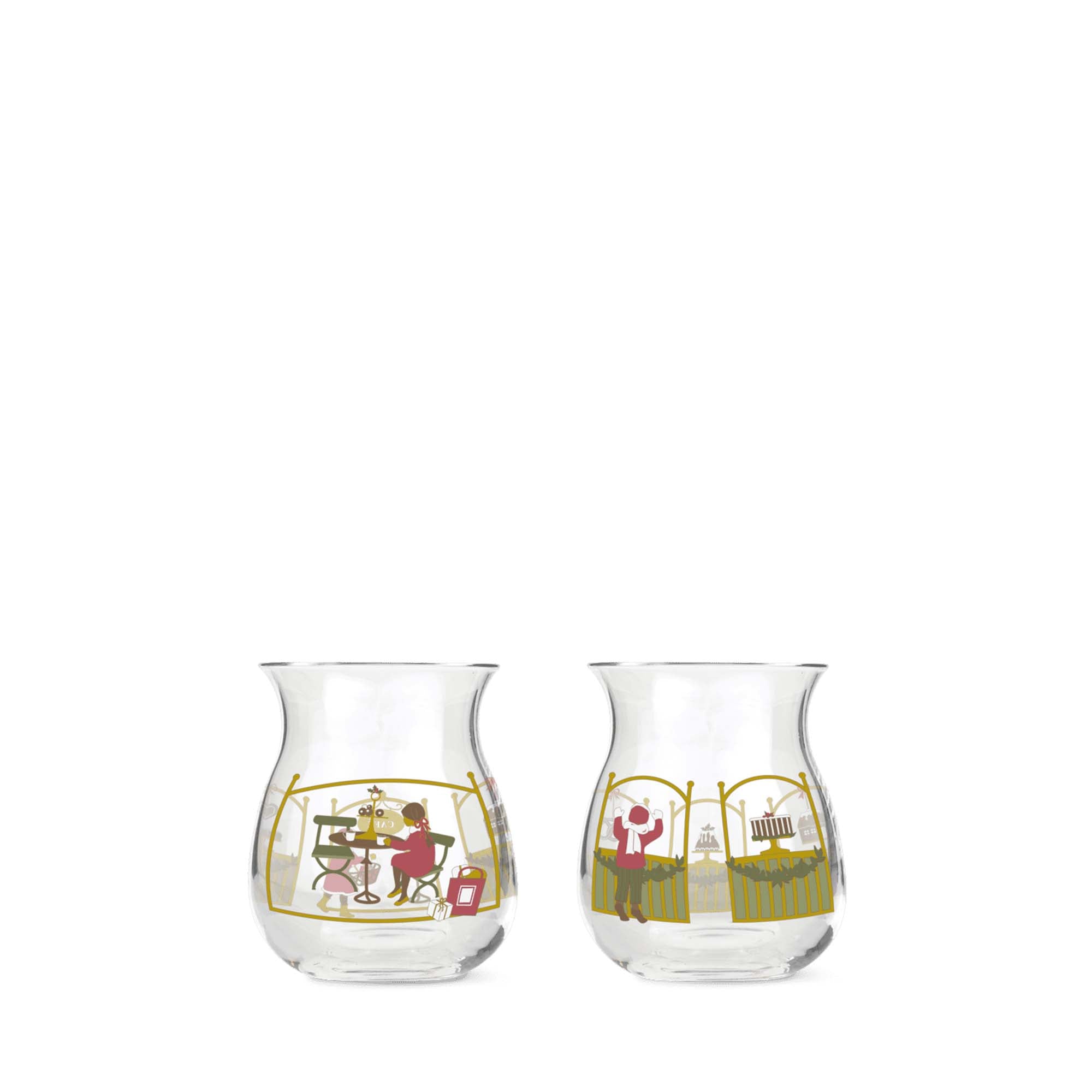 Holmegaard Lysglass Jul 2stk