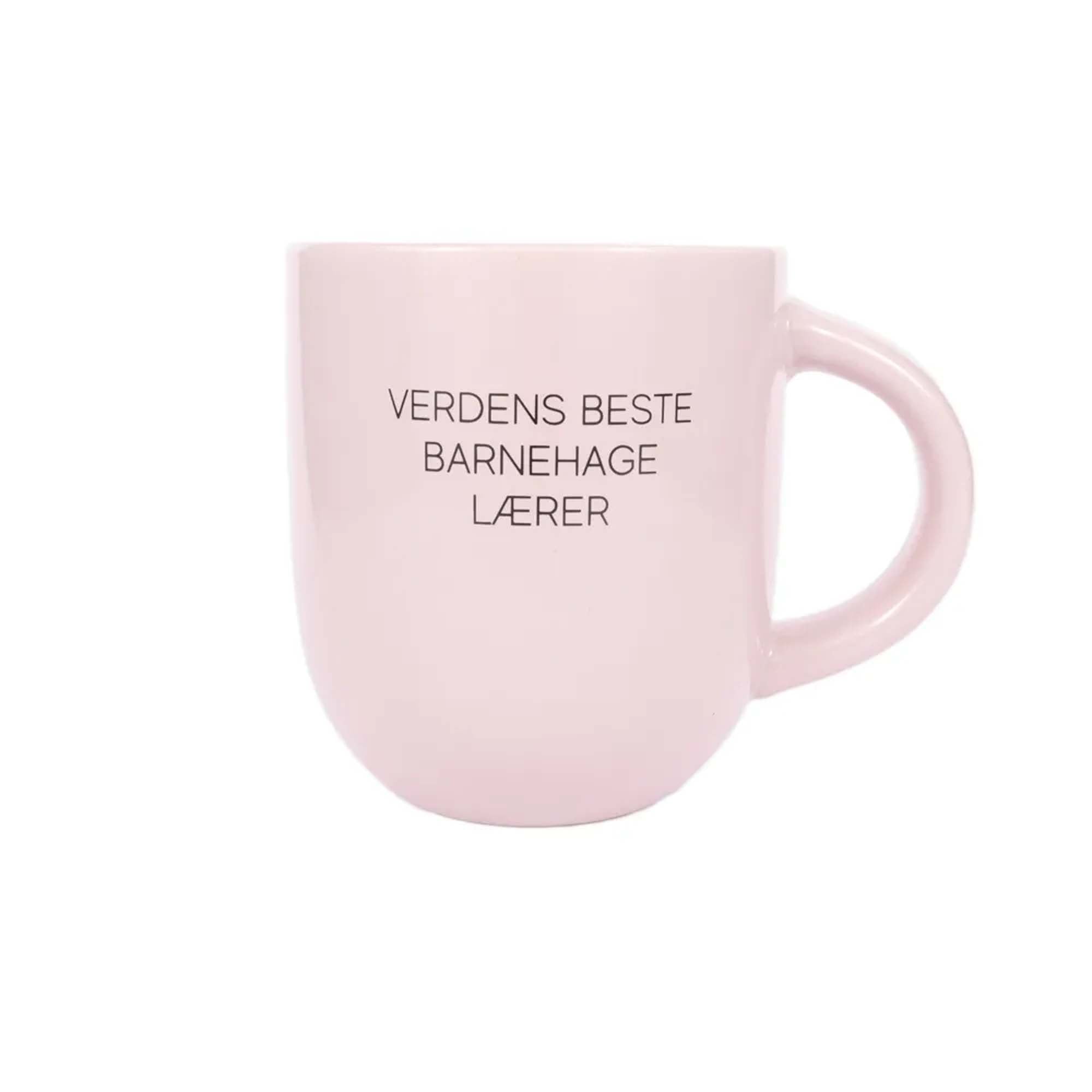 Krus m/Tekst Verden Beste Barnehagelærer Rosa