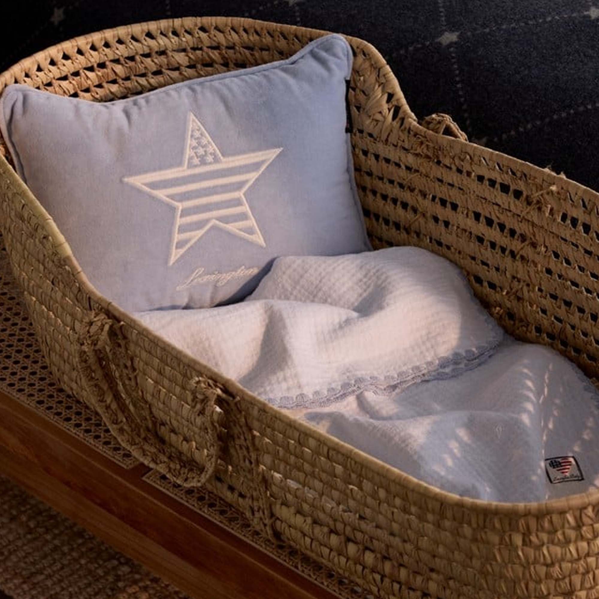 Lexington Barnepute 30x40cm Lys Blå m/Stjerne