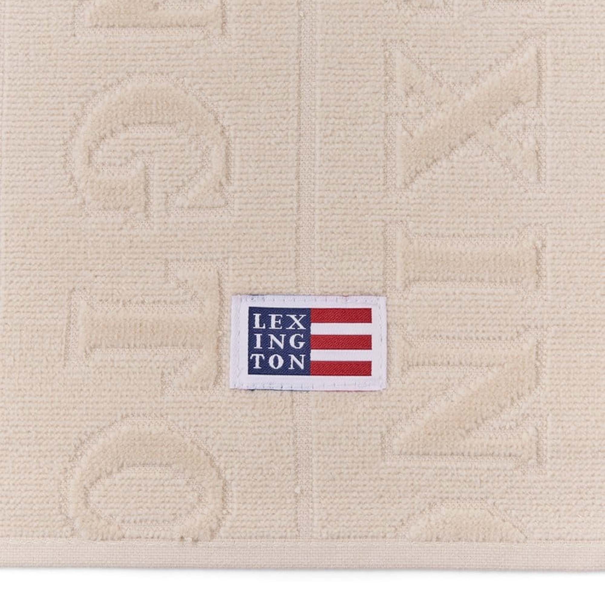 Lexington Håndkle Velour Jacquard Beige
