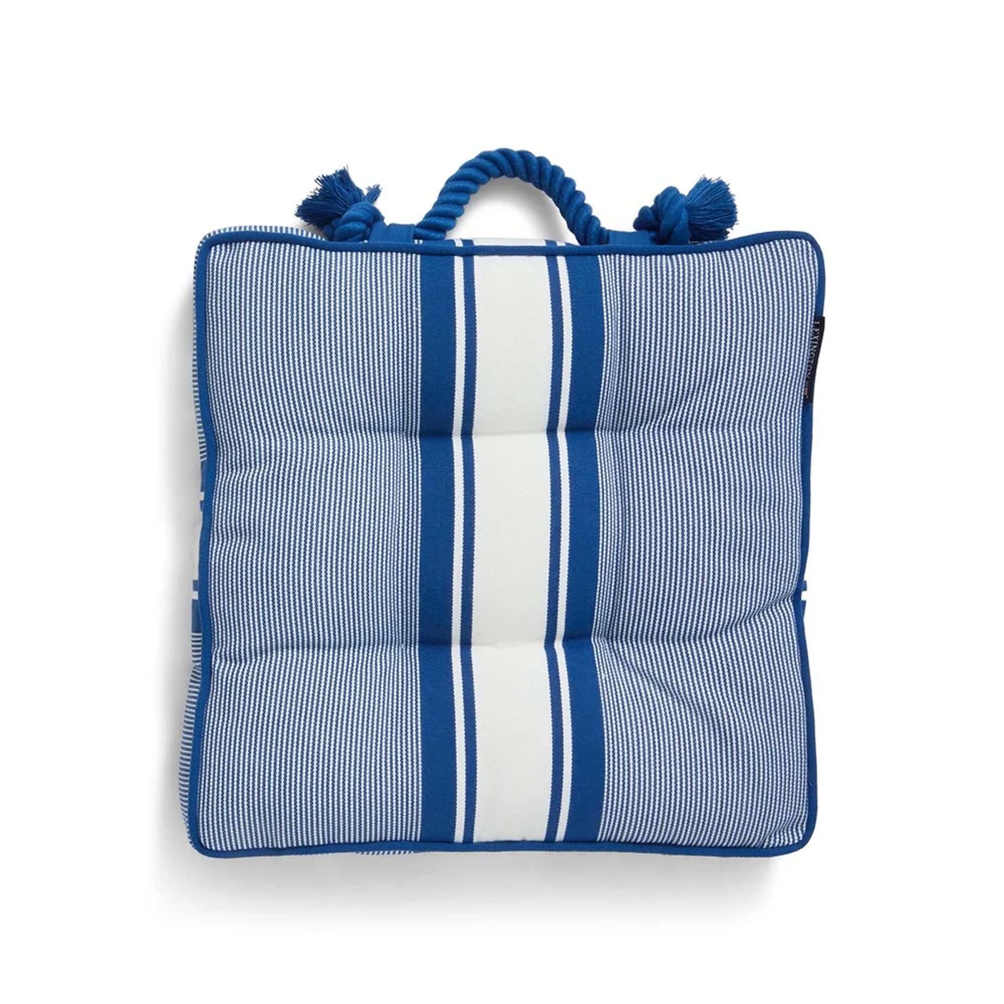 Lexington Sittepute 40x40/5cm Blå/Hvitstripet