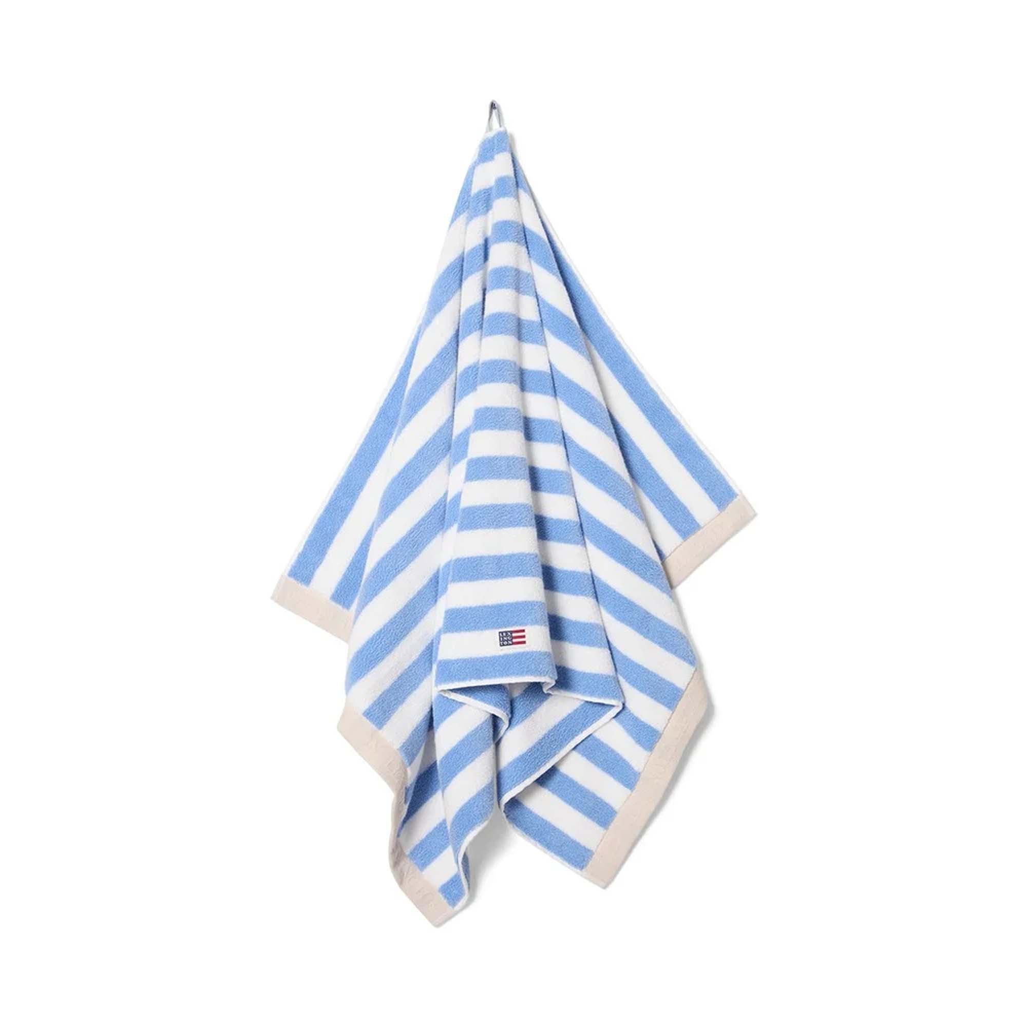 Lexington Håndkle Skyblå/Hvitstripet