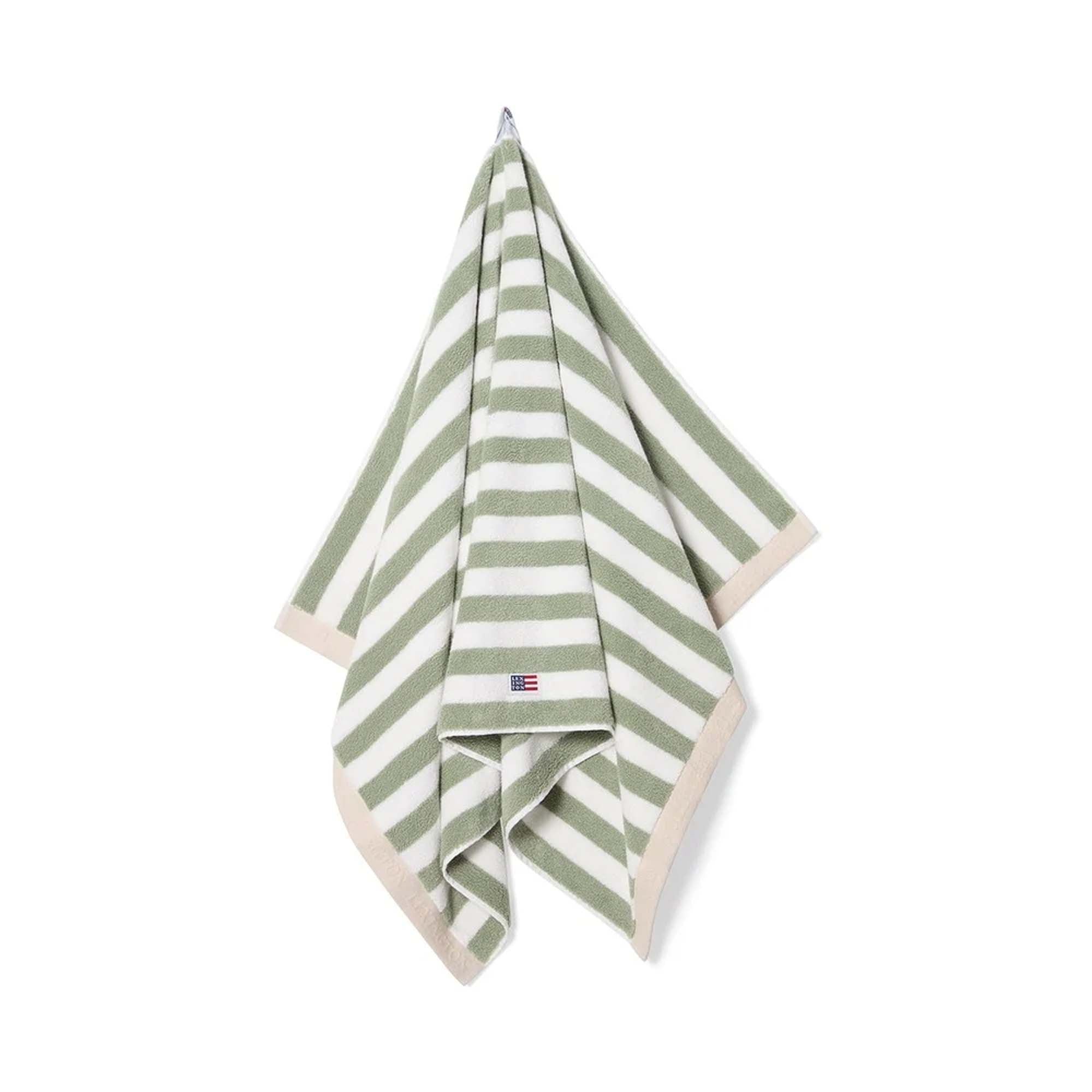 Lexington Håndkle Stripet Vintage Grønn