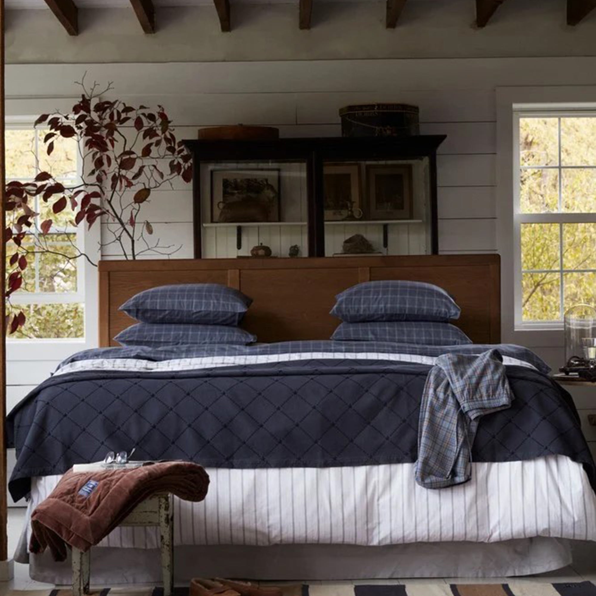 Lexington Sengeteppe 160x240cm Blå