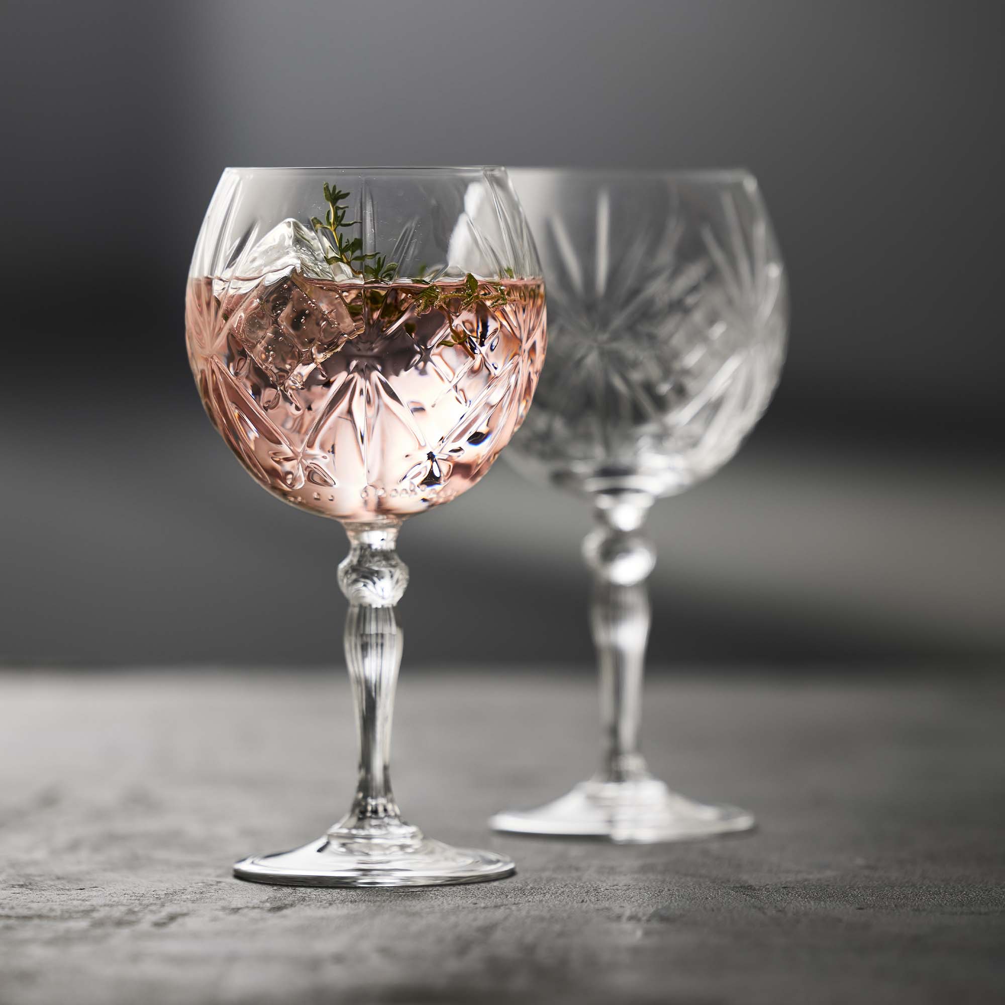 Lyngby Glas Gin & Tonic Glass Melodia 65cl, 4 stk