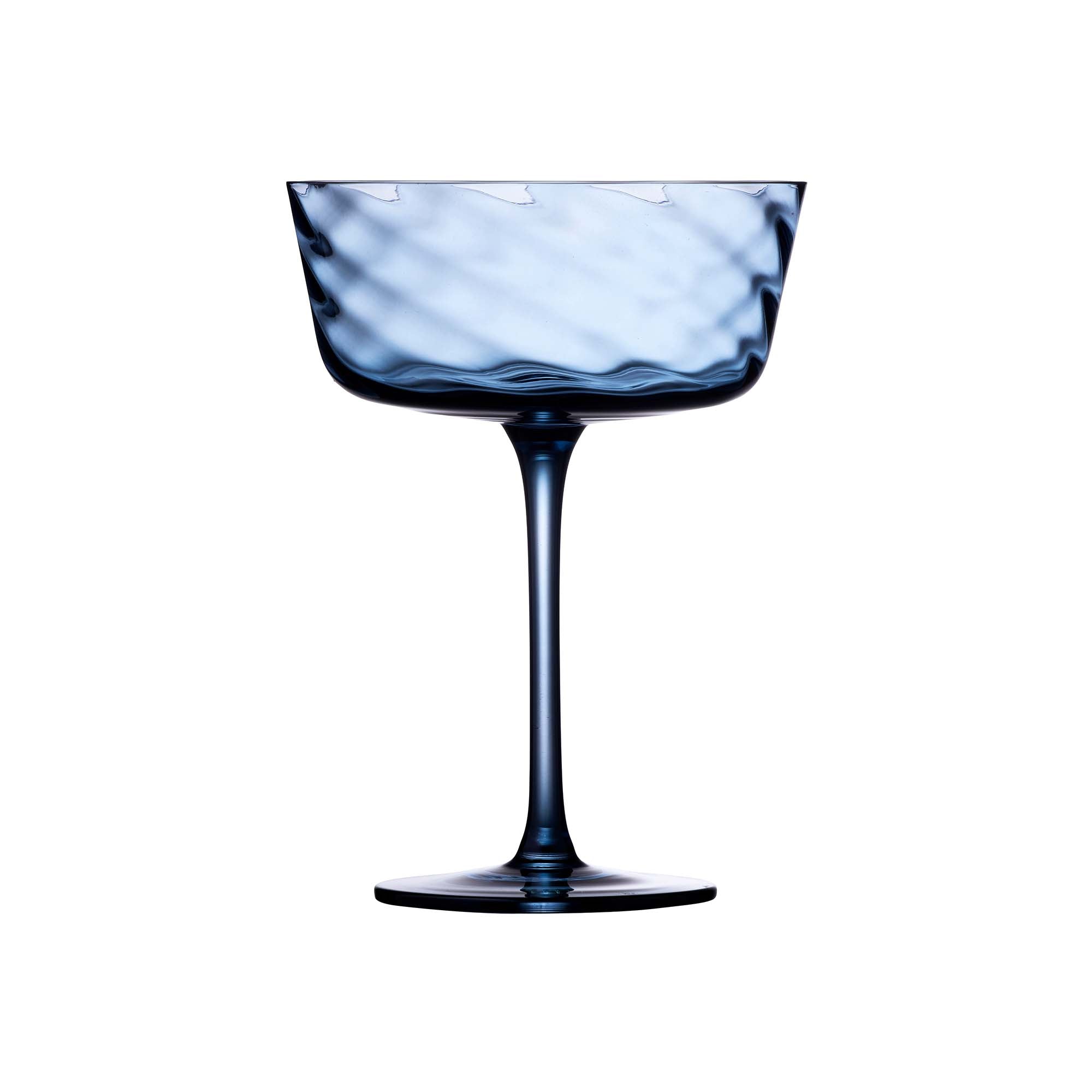 Lyngby Glas Vienna Blå Champagneskål