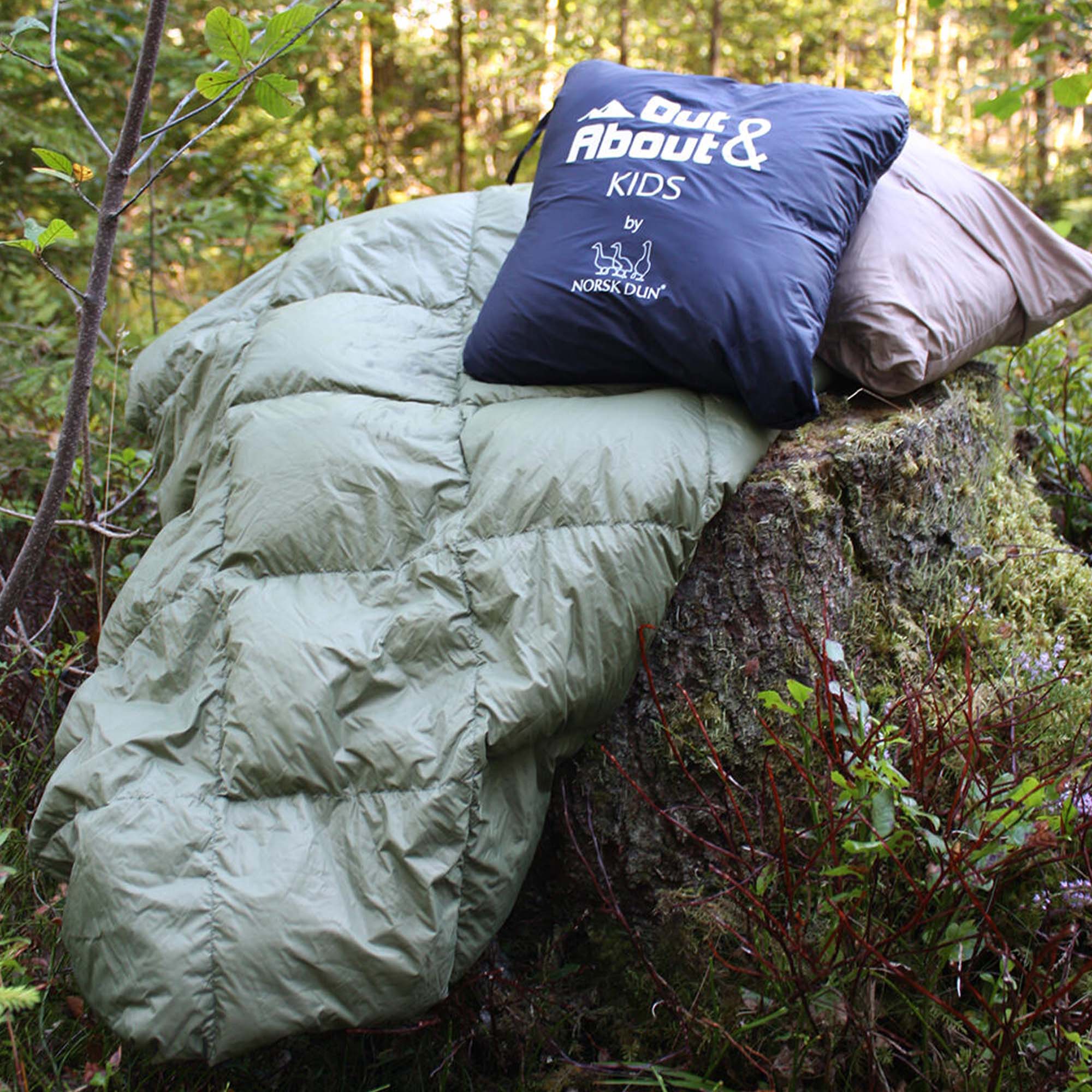 Norsk Dun Barnedunpledd Grønn