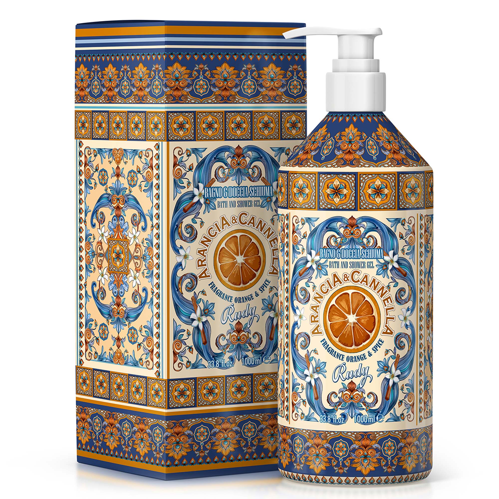 Rudy Profumi Bad&Dusjsåpe 1L Appelsin/Kanel