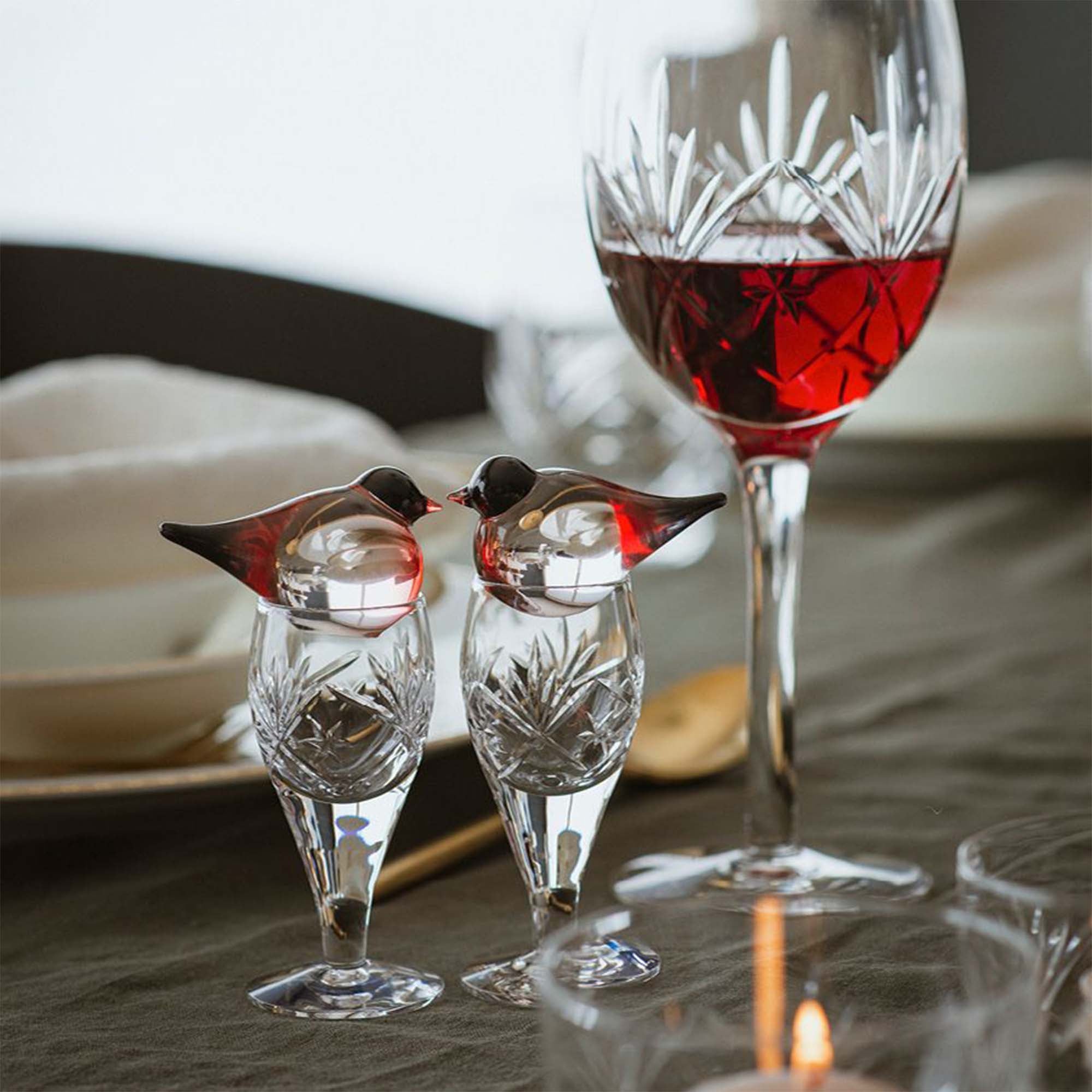 Hadeland Glassverk Dompap 2pkn.