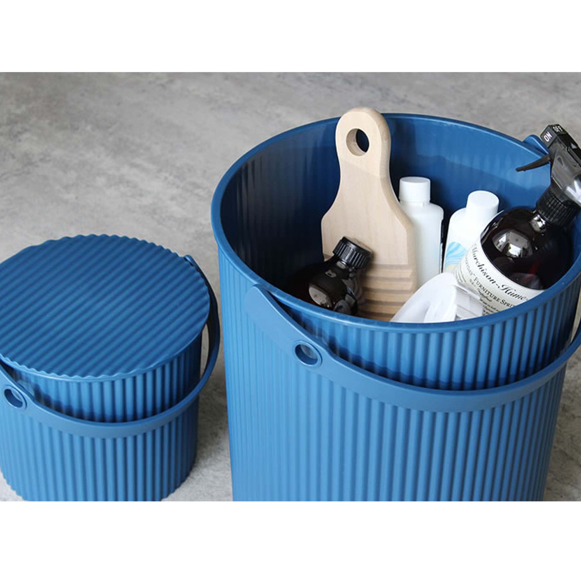 Omnioutil Bøtte m/lokk 20L - Navy - Lille Hvite Interiør