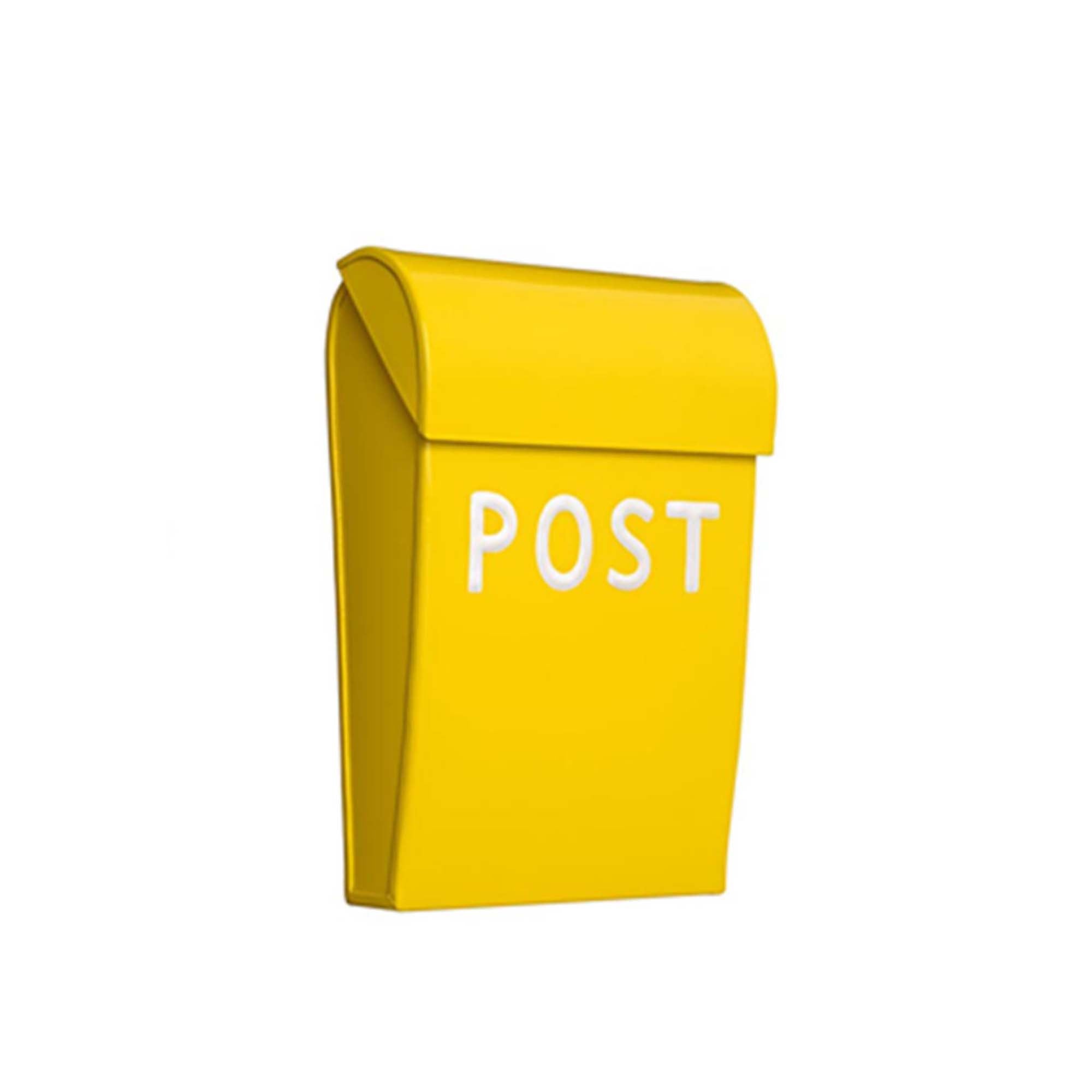 Bruka Design Mini Postkasse Gul