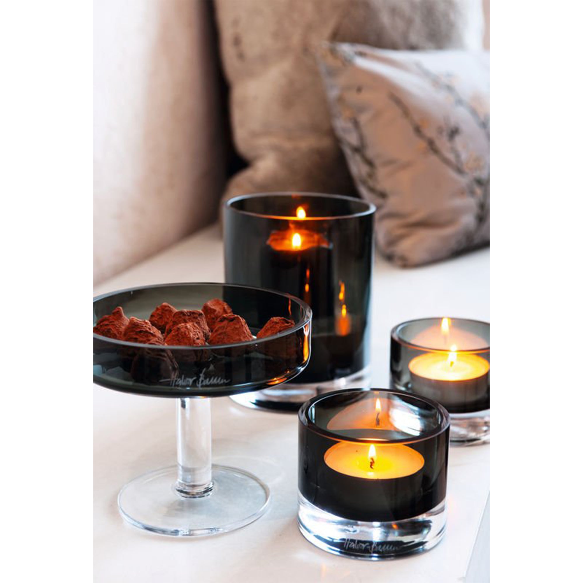 Halvor Bakke Telysglass Skyline Magnor Glassverk